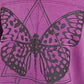 Rebellious One Women's Juniors' Butterfly Graphic Sweatshirt Purple Size Medium