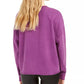 Rebellious One Juniors' Butterfly Graphic Sweatshirt Purple Size Large