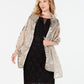 INC International Concepts Women's Contrast Floral Burnout Wrap Gray Size Regular