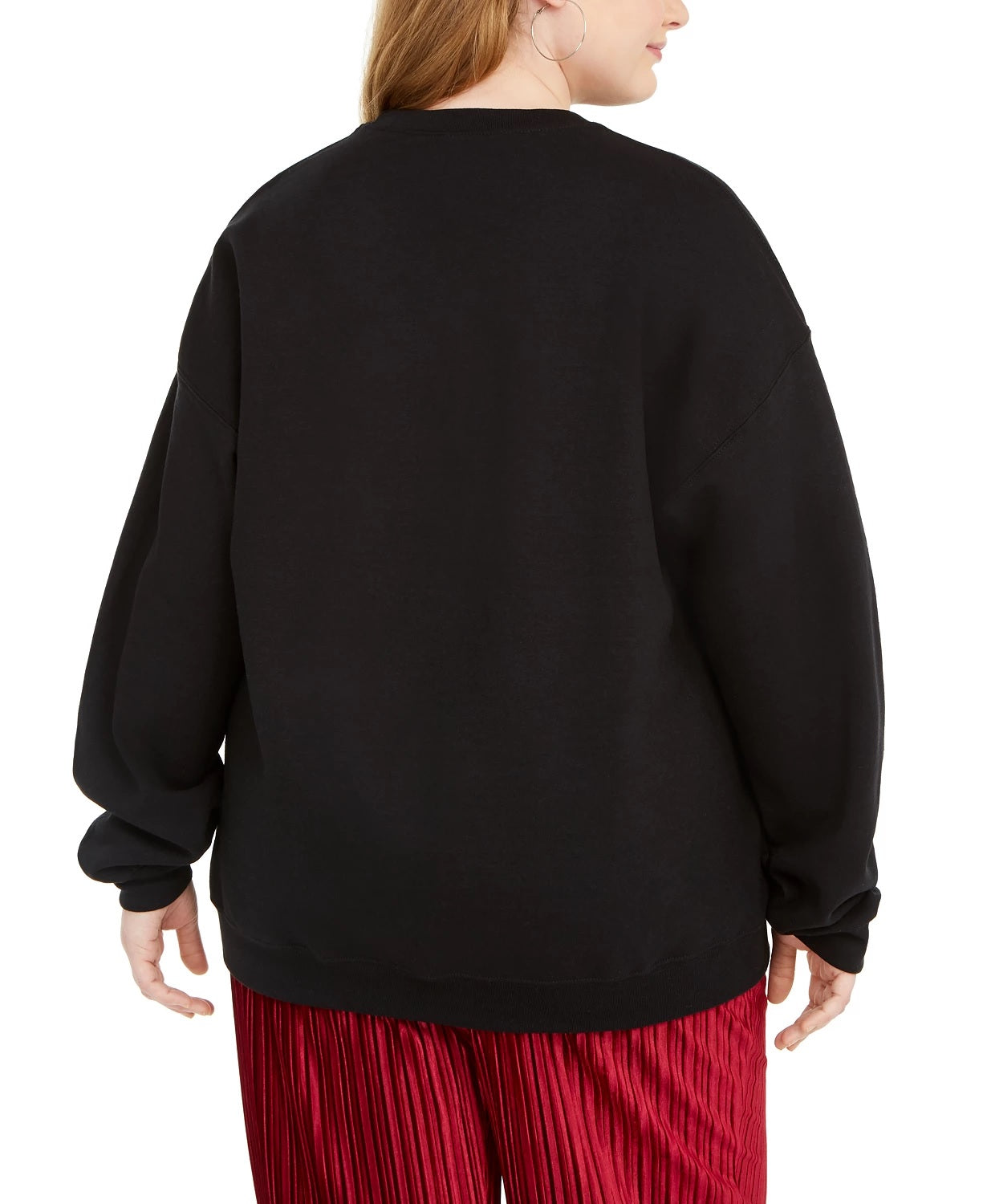 Love Tribe Women's Trendy Plus C'est La Vie Sweatshirt Black Size 3X