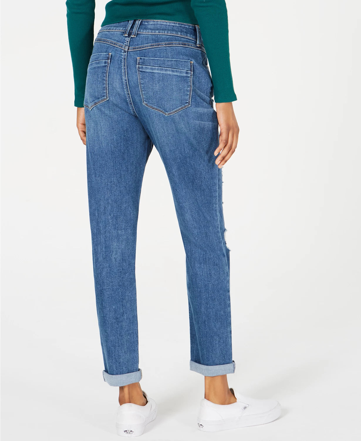 Rewash Junior's Button Front High Rise Jeans Blue Size 1