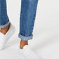 Rewash Junior's Button Front High Rise Jeans Blue Size 1