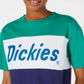 Dickies Women's Colorblocked Cotton Graphic Tomboy T-Shirt Green Size Small