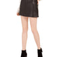 Rewash Juniors' Faux Leather Mini Skirt Black Size 7