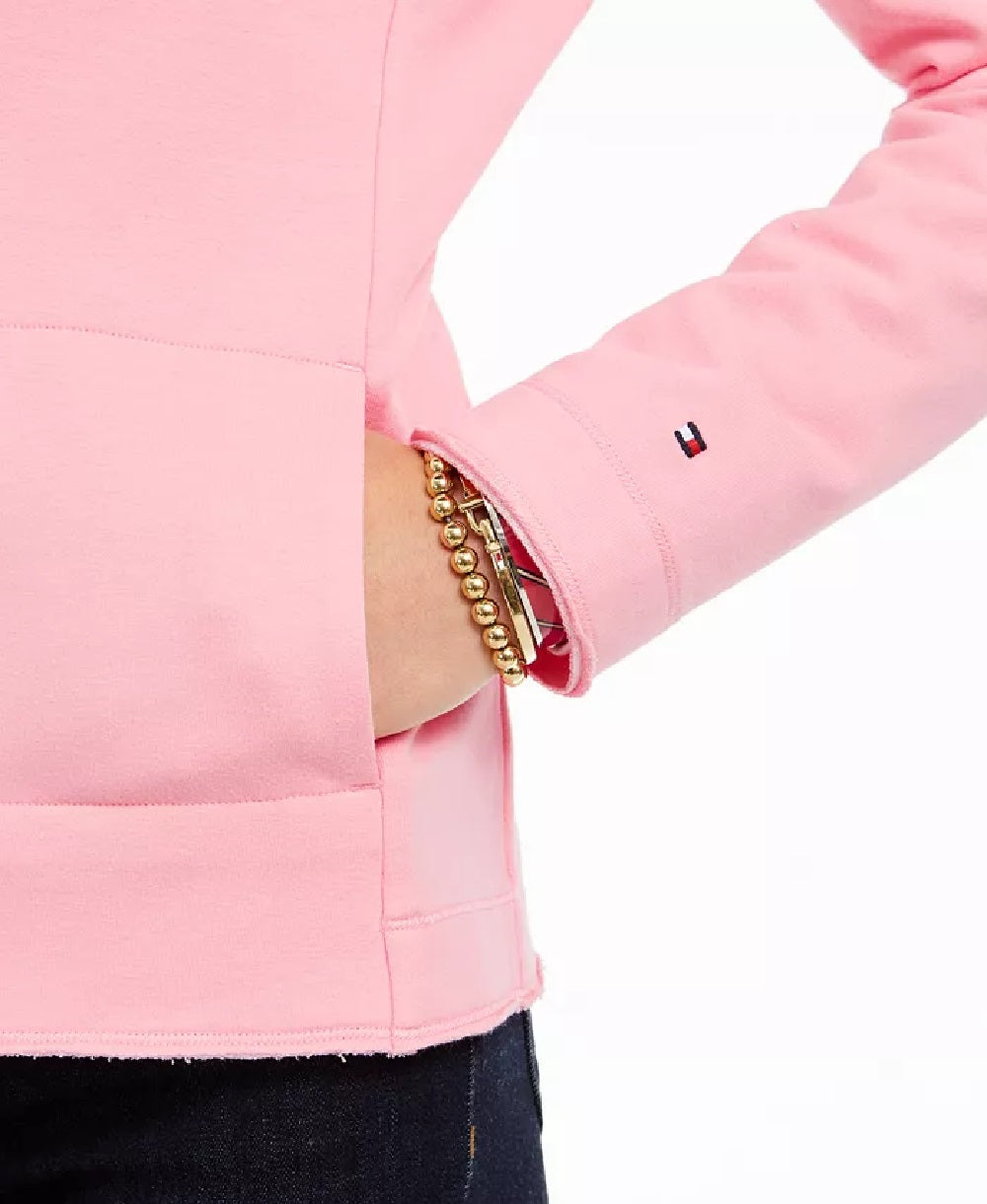 Tommy Hilfiger Women's Single-Button Knit Blazer Pink Size Medium