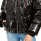 Tommy Hilfiger Women's Shiny Hooded Puffer Coat Black Size Extra Large