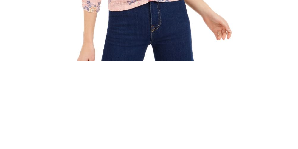 Crave Fame Junior's Ruched Floral Top Pink Size Large