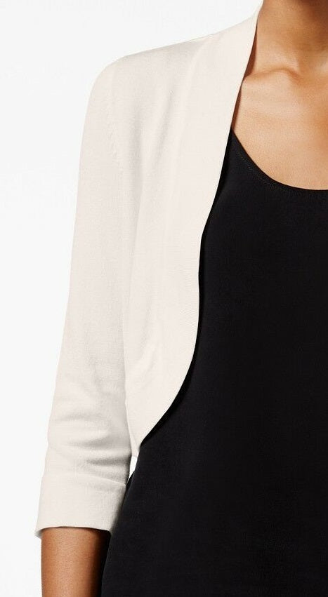 Jessica Howard Women's Bolero Cardigan White Size Medium