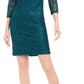Jessica Howard Women's Sequined Lace Shift Dress Hun Size 16
