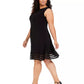 Jessica Howard Women's Plus Illusion-Trim Dress Jacket Black Size 16W