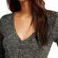 Crave Fame Juniors' Cozy Rib-Knit Top Black Size X-Small