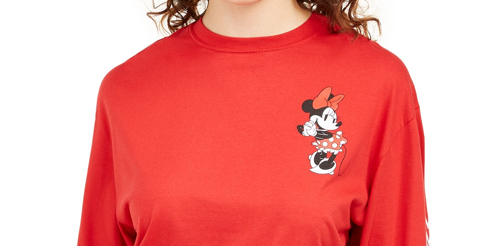 Disney Juniors' Minnie Mouse Graphic T-Shirt Red Size Small