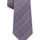 Calvin Klein Men's Holly Slim Check Silk Tie Gray Size Regular