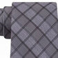 Calvin Klein Men's Jewel Graphic Check Slim Tie Gray Size Regular