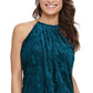 Kensie Women's Velvet Print Dress tea  Size 4