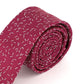 Calvin Klein Men's Skinny Scattered Dashes Tie Red One Size