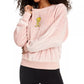 Warner Brothers Junior's Tweety Bird Fuzzy Top Pink Size Large