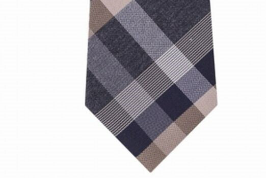 Kenneth Cole Reaction Men's Ruby Plaid Slim Tie Brown Size Regular