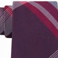 Kenneth Cole Reaction Men's Parkway Slim Plaid Tie Red Size Regular