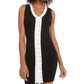 Planet Gold Juniors' Lace-Up Bodycon Dress Black Size XX-Small