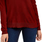 Planet Gold Juniors' Crewneck Sweater Red Size Extra Small