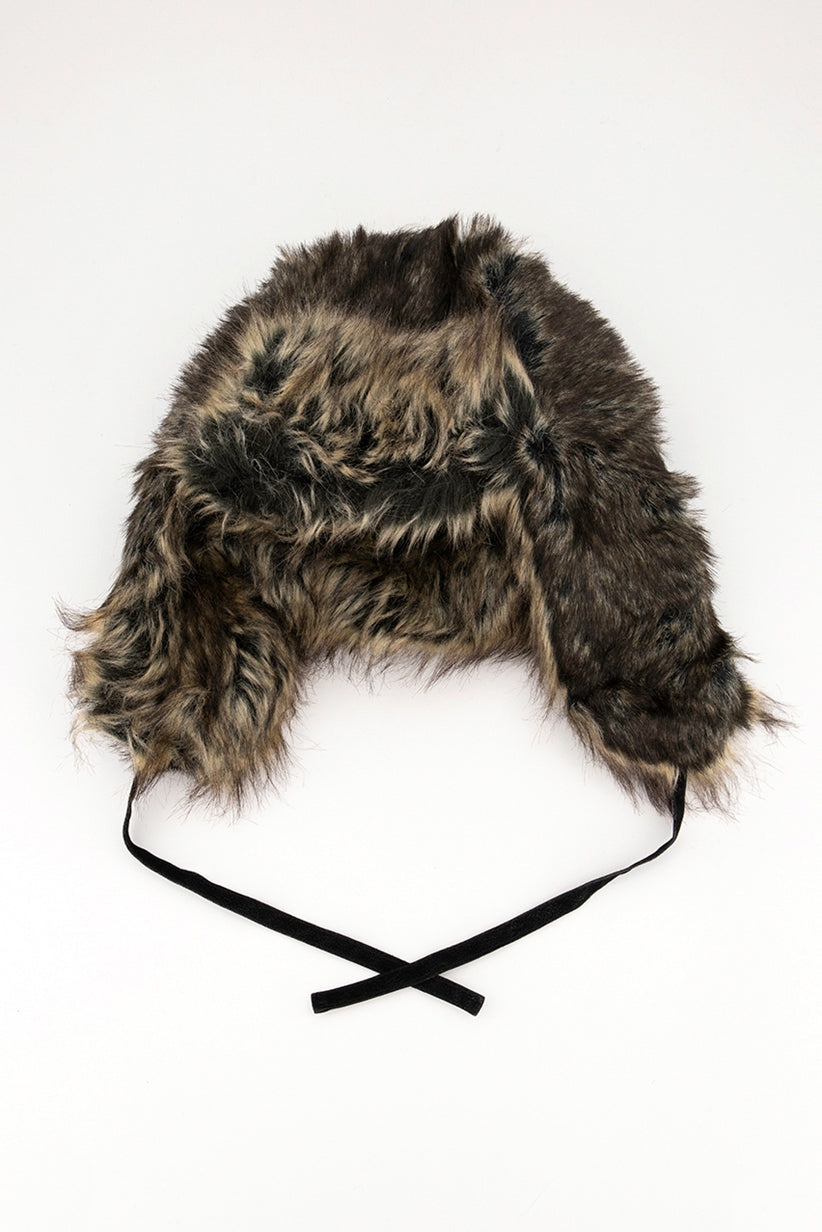 Stetson Men's Faux-Fur Trapper Hat  Black Size Large