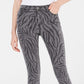 Tinseltown Juniors' Zebra-Print Skinny Jeans Gray Size 15