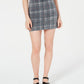 Tinseltown Juniors' Printed-Denim Mini Skirt Black Size 3