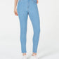 Tinseltown Juniors' High-Rise Raw-Hem Skinny Jeans Bright Blue Size 5