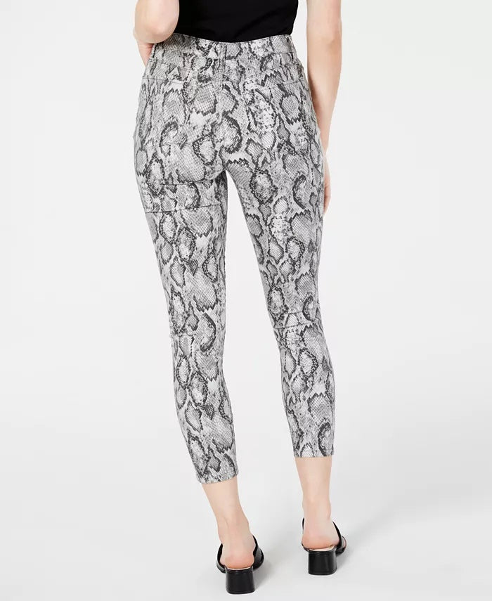 Tinseltown Junior's Printed Skinny Jeans Grey Size 1