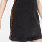Tinseltown Juniors' Side-Tape Pinafore Charcoal Size Large
