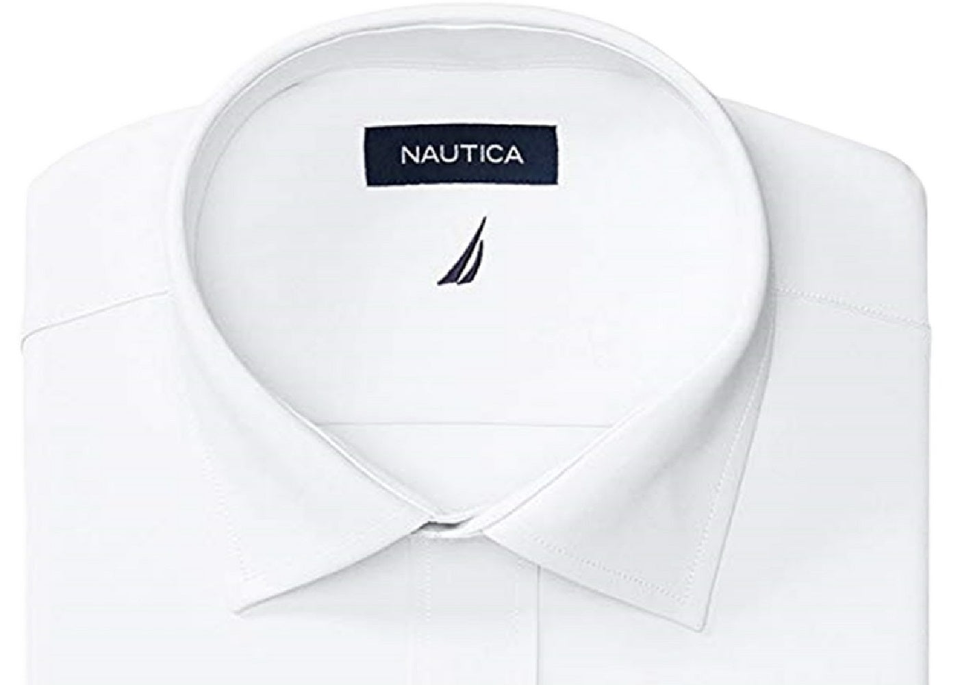 Nautica Men's Classic-Fit Comfort Stretch Dress Shirt White Size 15x32-33