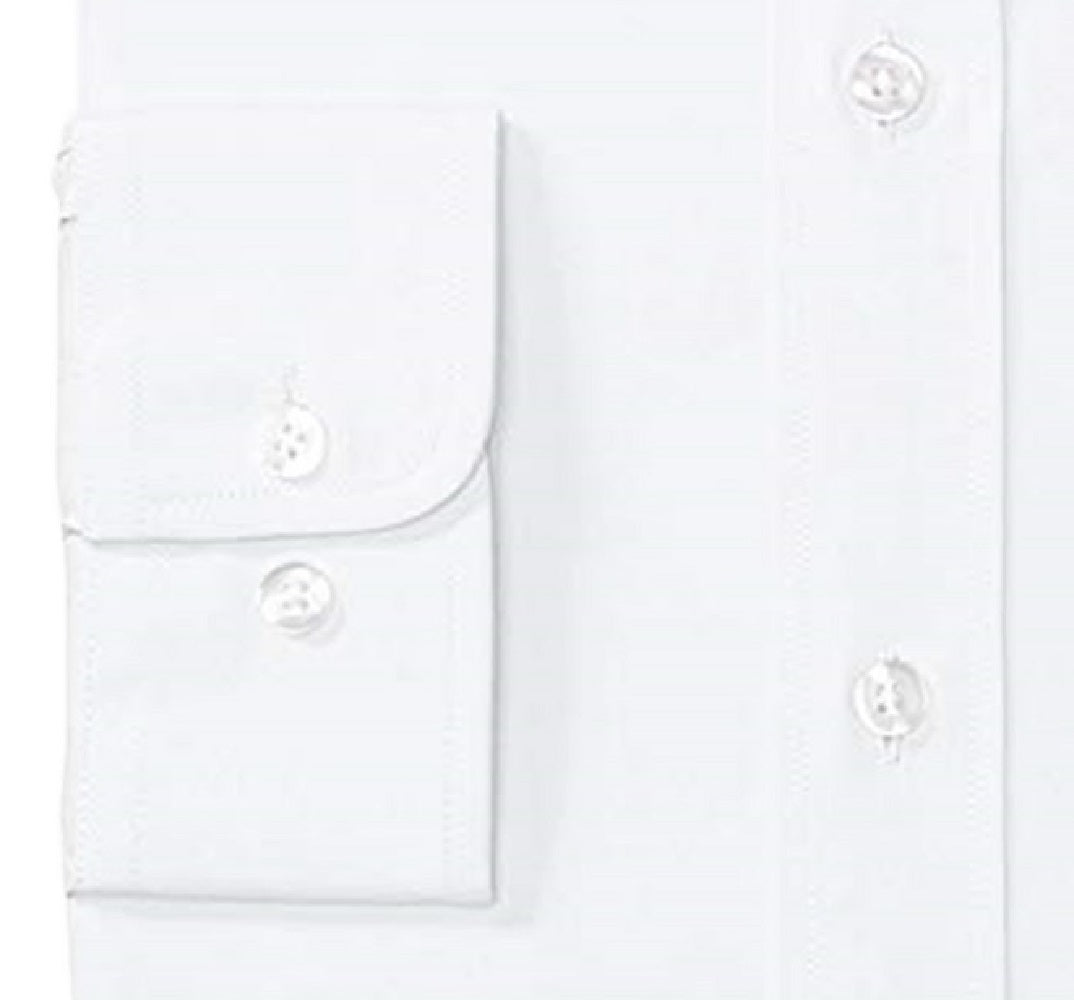 Nautica Men's Classic-Fit Comfort Stretch Dress Shirt White Size 15x32-33