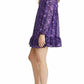 Free People Women's These Dreams Long Sleeve Minidress Purple Size Large