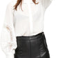 Free People Women's Emma Balloon-Sleeve Blouse Natural Size Large