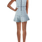 Free People Women's Alex Chambray Minidress Ocean Spray Size 4