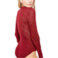 Free People What's The Pointelle Bodysuit Copper Large
