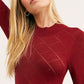 Free People What's The Pointelle Bodysuit Copper Large