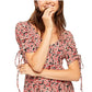 Free People Women's Laced Up Mini Dress Pink Floral Size Small