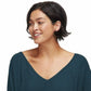 Free People Women's Santa Clara Thermal Top Blue Size Large