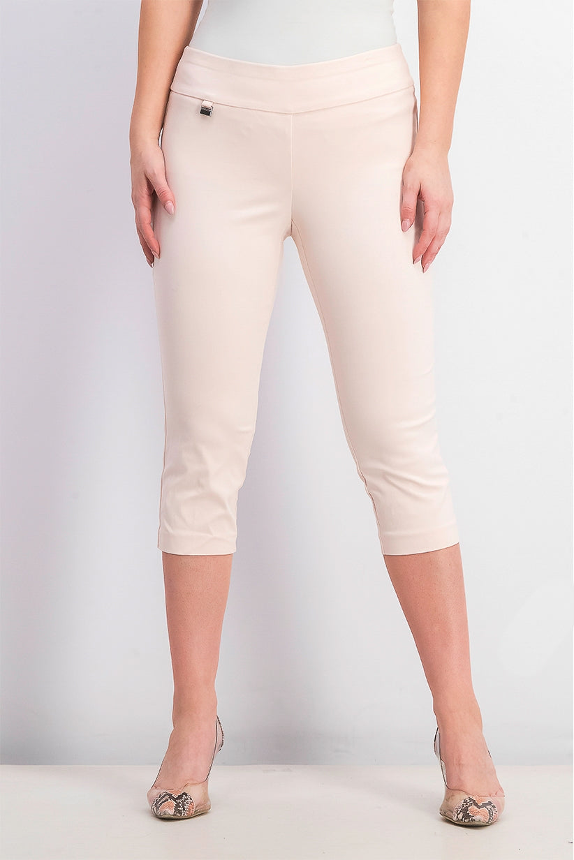 Alfani Wome's Petite Tummy-Control Pull-On Capri Pants Pink Size 6 P