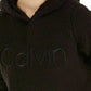 Calvin Klein Women's Performance Logo Fleece Hoodie Black Size Large