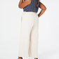 Monteau Juniors' Plus Size Striped Top & Paperbag-Pant Jumpsuit Navy Size 2X