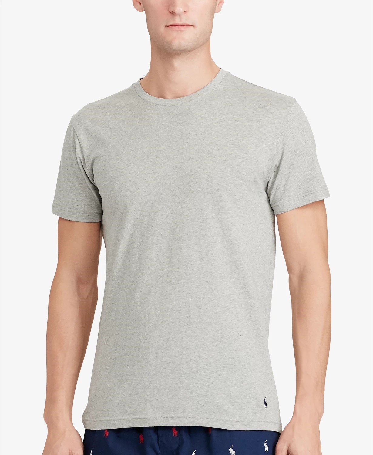 Polo Ralph Lauren Men's Embroidered T-Shirt Gray Size Large