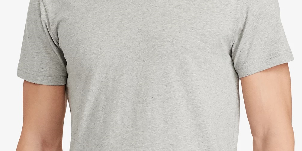 Polo Ralph Lauren Men's Embroidered T-Shirt Gray Size Large