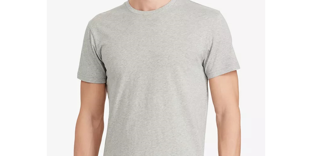 Polo Ralph Lauren Men's Embroidered T-Shirt Gray Size Medium