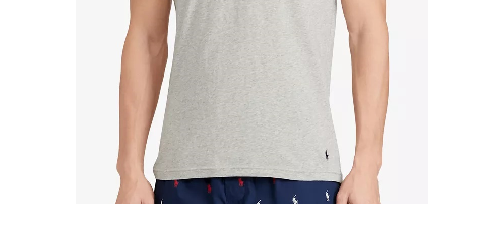 Polo Ralph Lauren Men's Embroidered T-Shirt Gray Size Medium