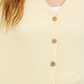 Pink Rose Juniors' Textured Button-Front Top Yellow Size Medium