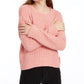 Almost Famous Crave Fame Juniors' Ribbed Cropped Sweater Red Size X-Small