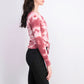 अल्ट्रा फ़्लर्ट जूनियर्स टाई-डाई थर्मल टॉप पिंक एक्स्ट्रा लार्ज